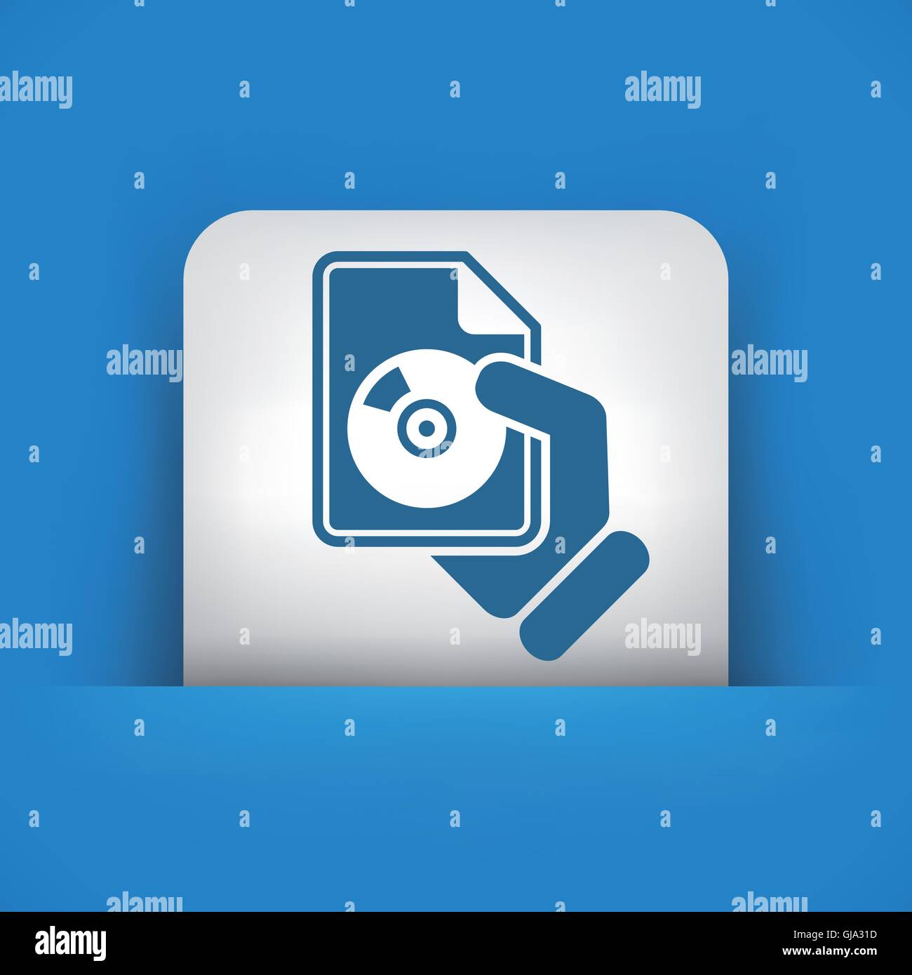 Download button icon Stock Vector Image & Art - Alamy