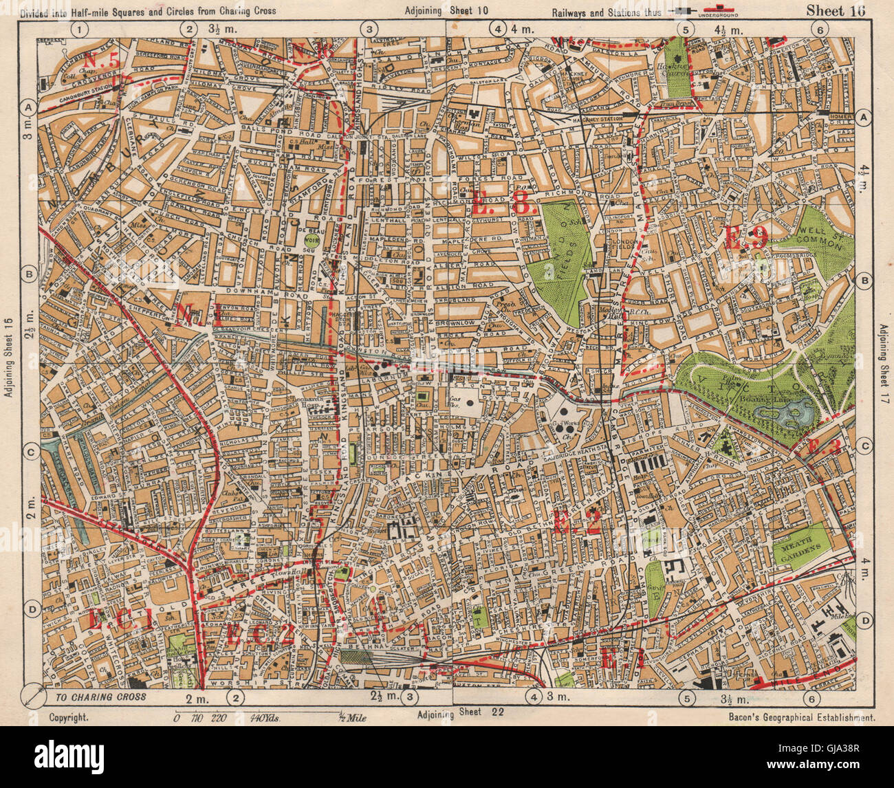 Shoreditch london map hi-res stock photography and images - Alamy