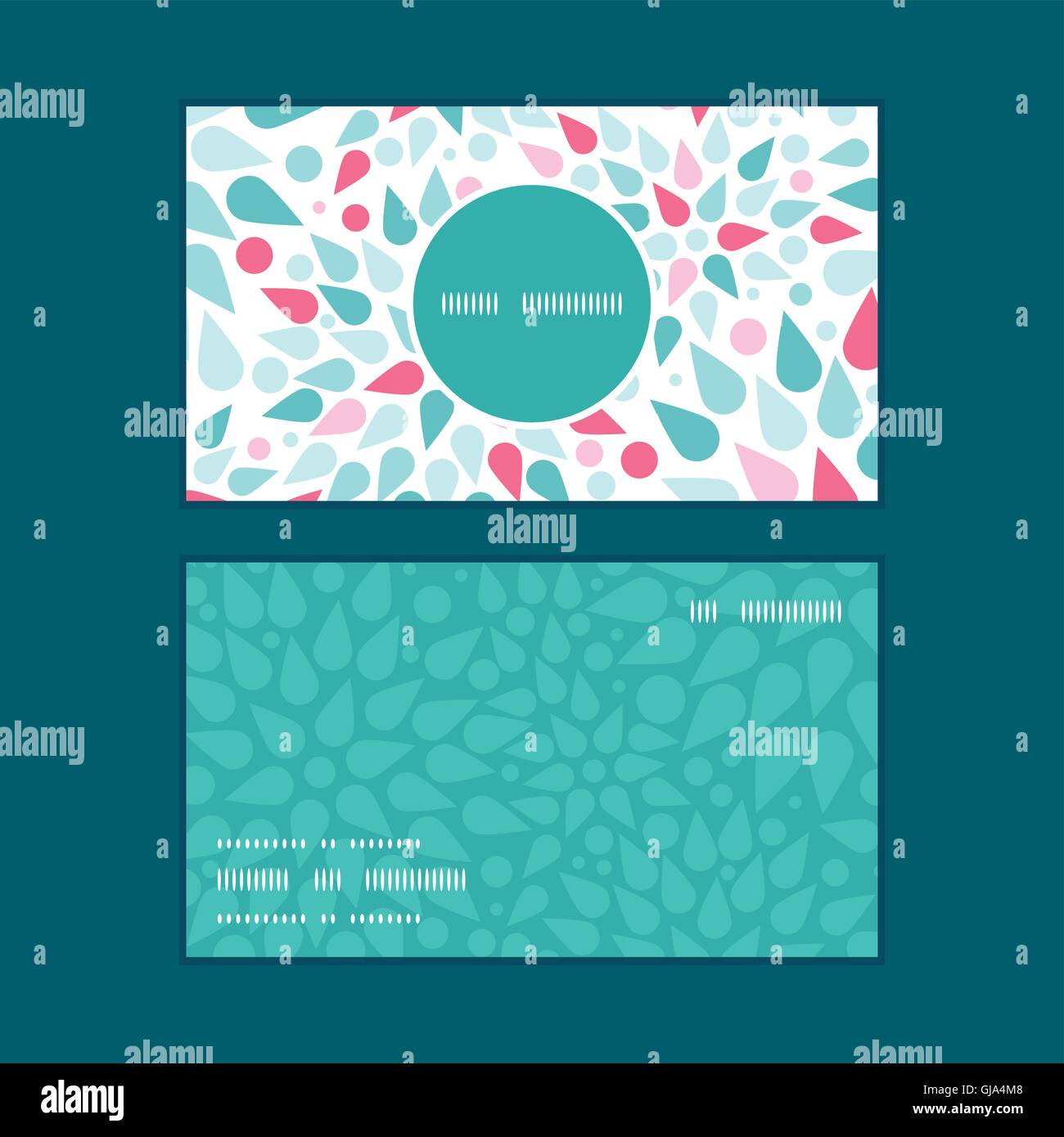Vector abstract colorful drops vertical round frame pattern business ...