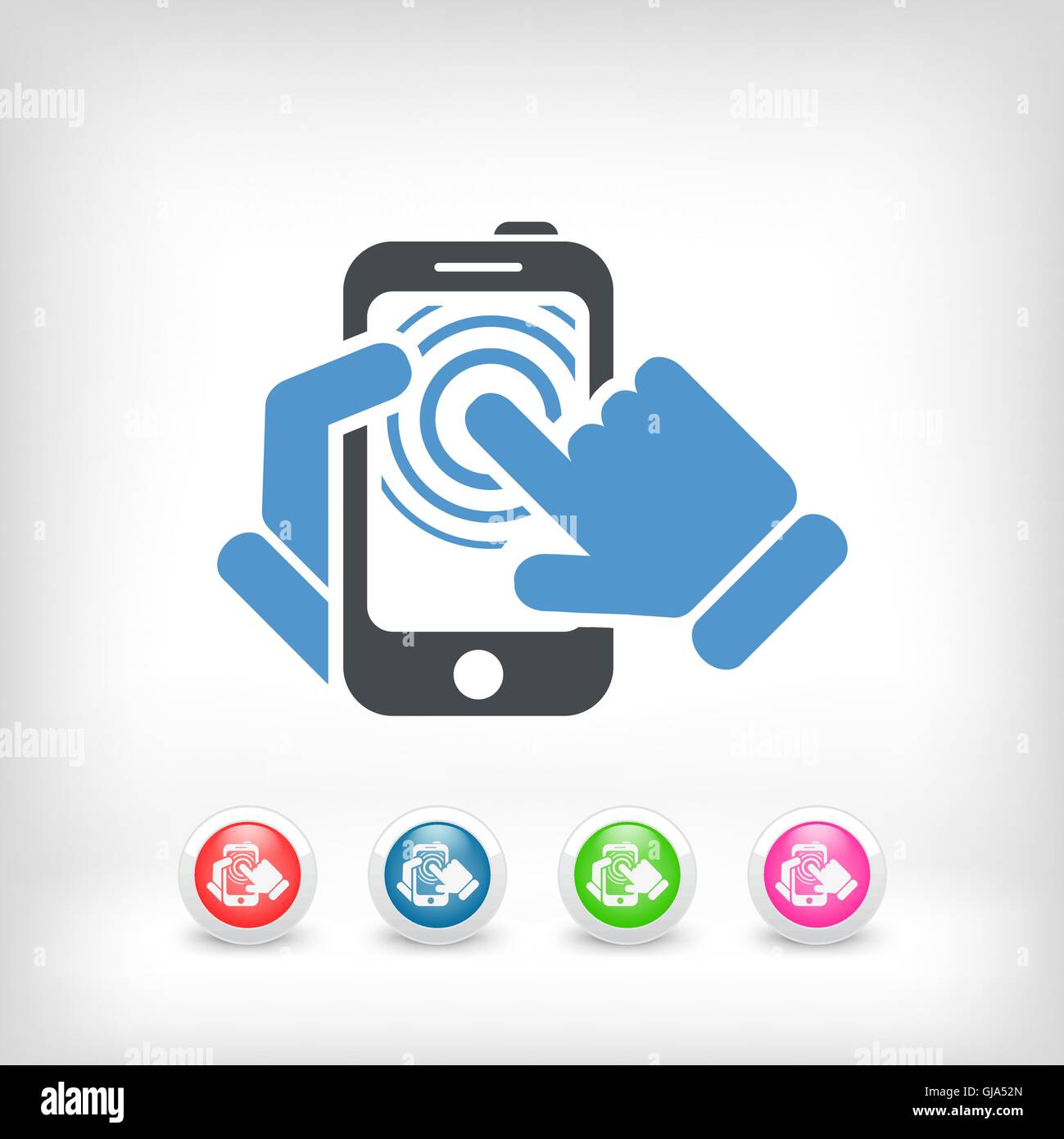 Smartphone touchscreen icon concept Stock Vector Image & Art - Alamy