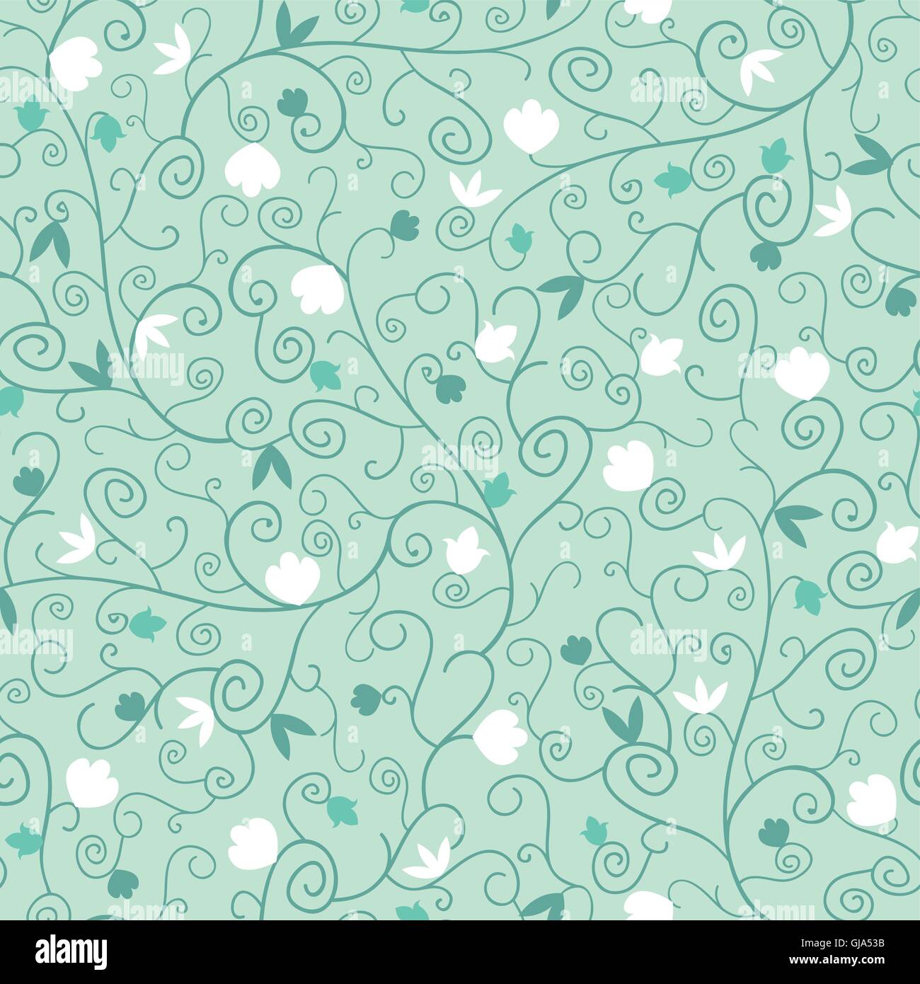 Blossoming Branches Seamless Pattern Background Stock Vector Image ...