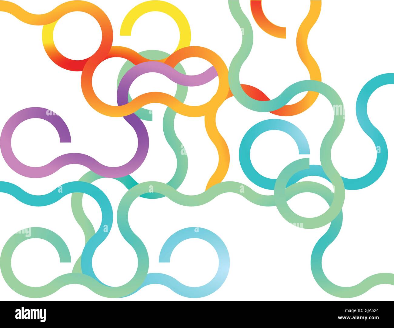 Abstract curves and lines Stock Vector
