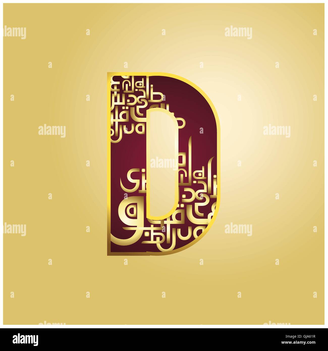 Golden arabic letter hires stock photography and images Alamy