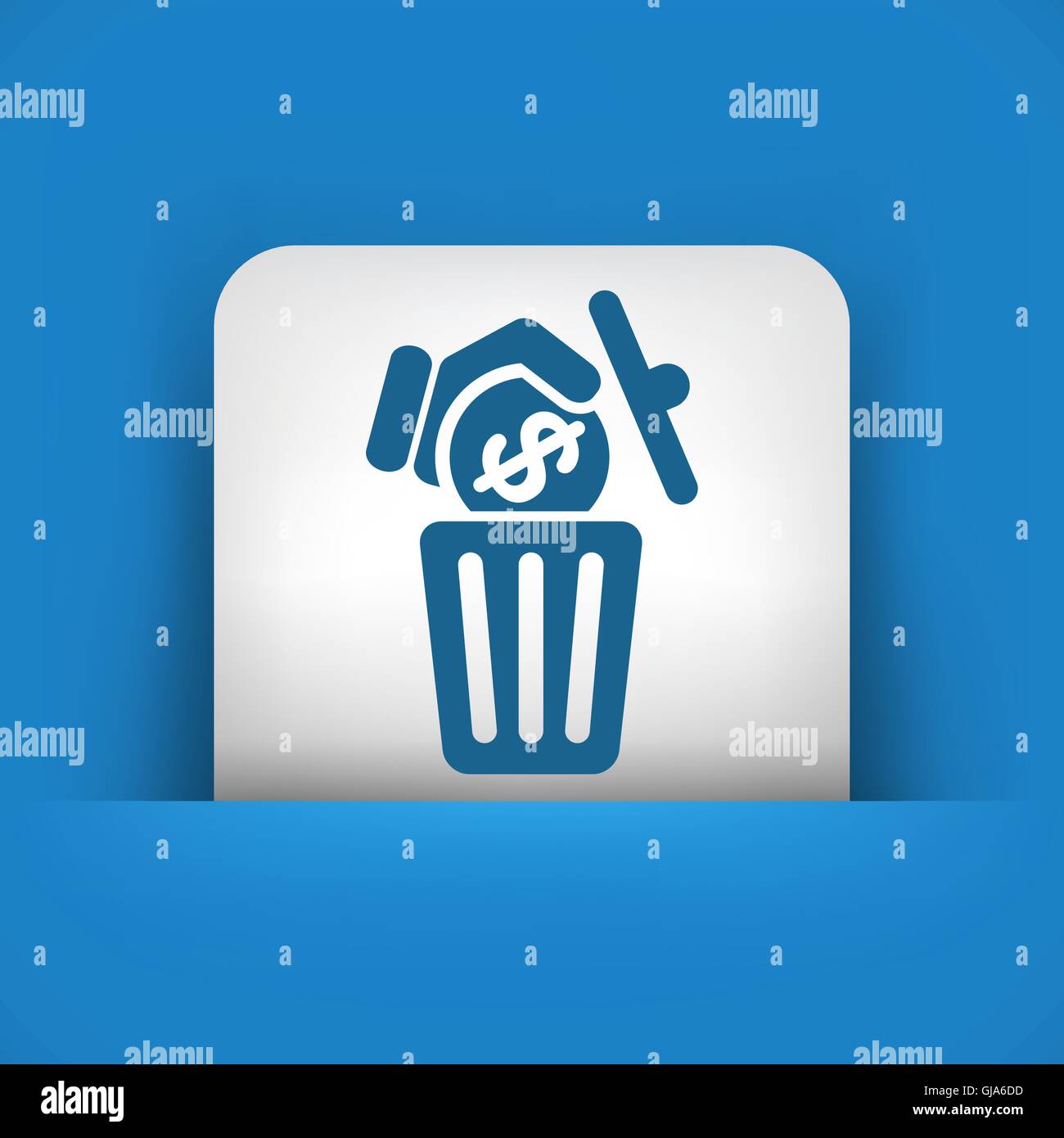 Waste of money Stock Vector