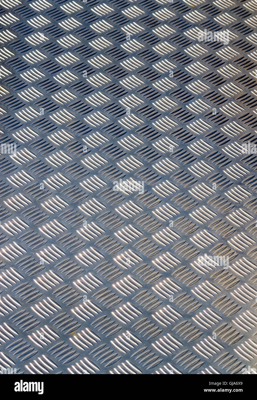 Scratched diamond plate steel floor for background Stock Photo Alamy
