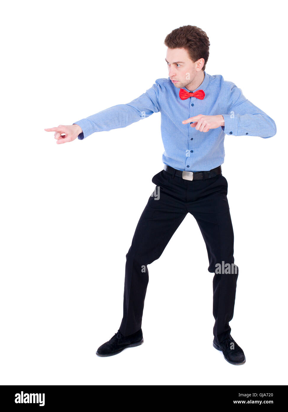 Referee suit and tie butterfly separates boxers Stock Photo Alamy