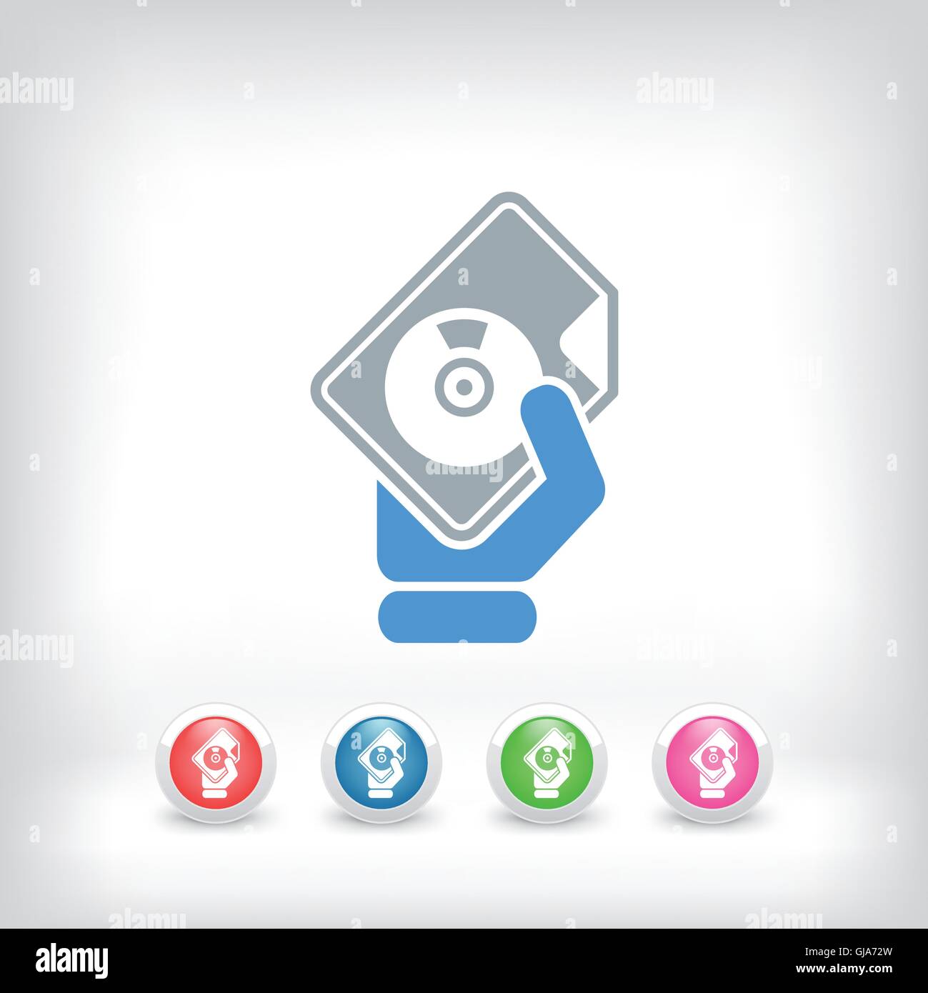 Download button icon Stock Vector Image & Art - Alamy