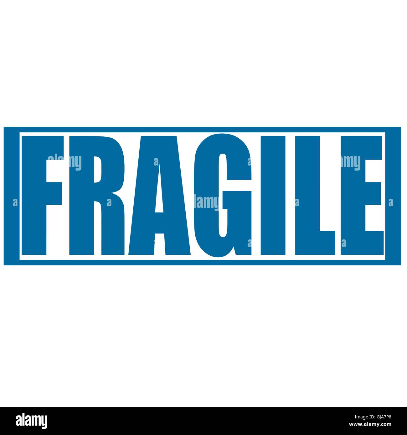 Stamp with word fragile inside Stock Vector Images Alamy