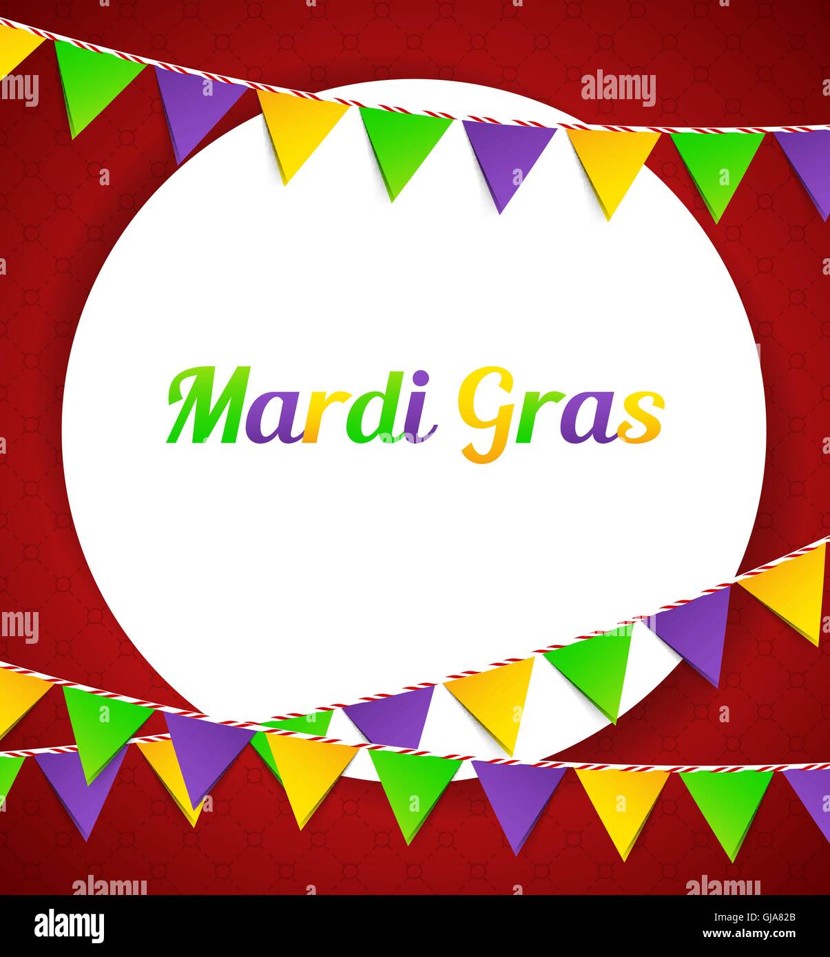 mardi gras flags and banners