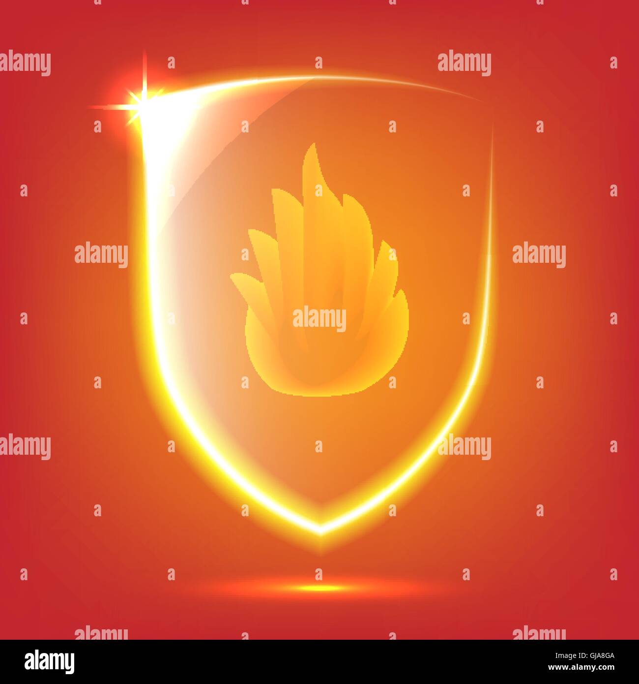 Red glass shield Stock Vector Image & Art - Alamy