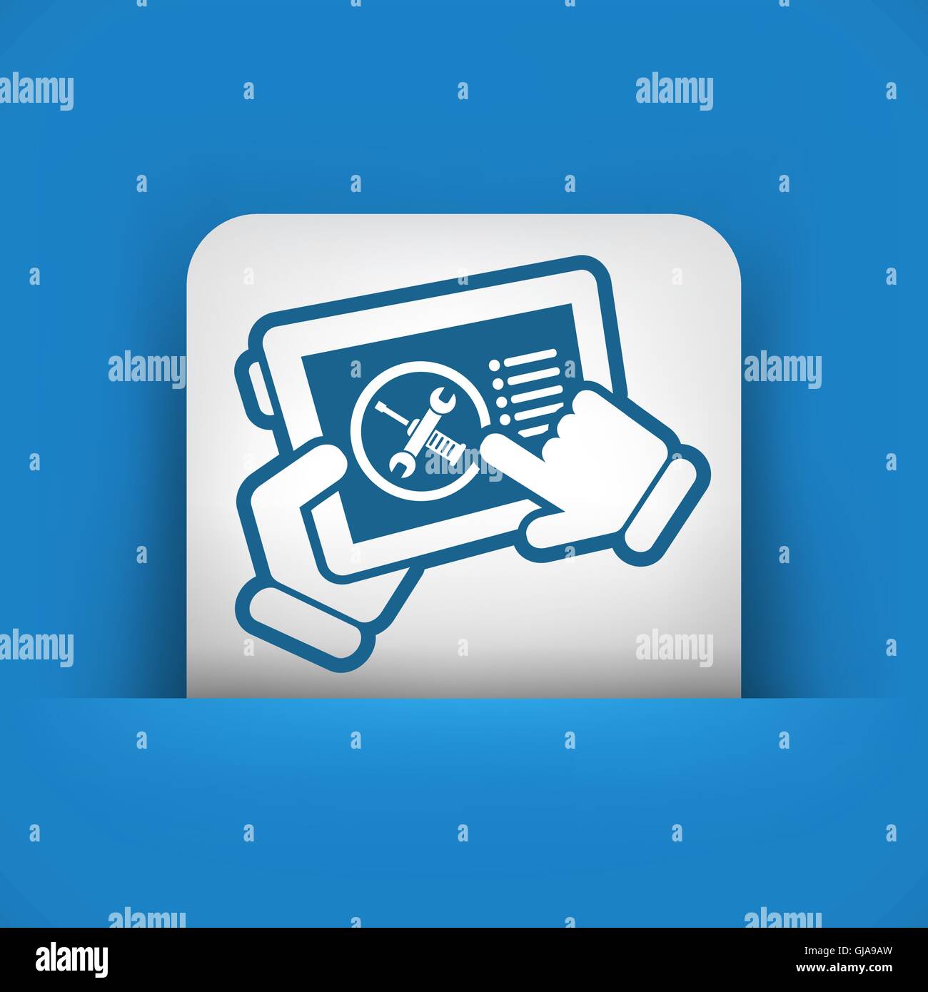 Touchscreen device setting Stock Vector Image & Art - Alamy