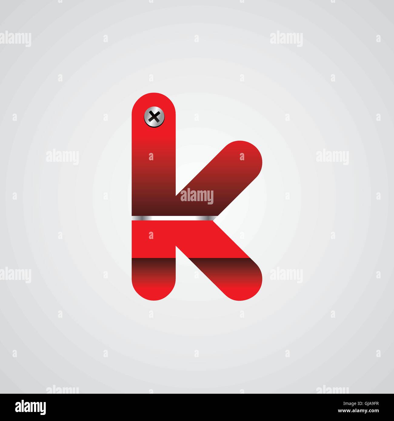 Red Shiny Lettering Big bold font Stock Vector Images - Alamy