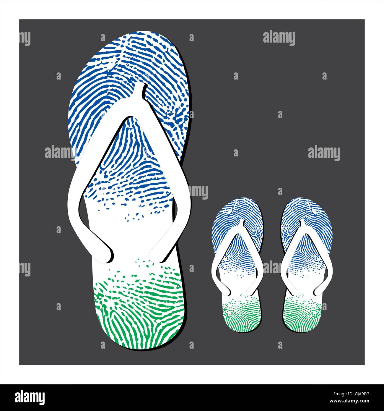 Colorful flip flops set Stock Vector Image & Art - Alamy