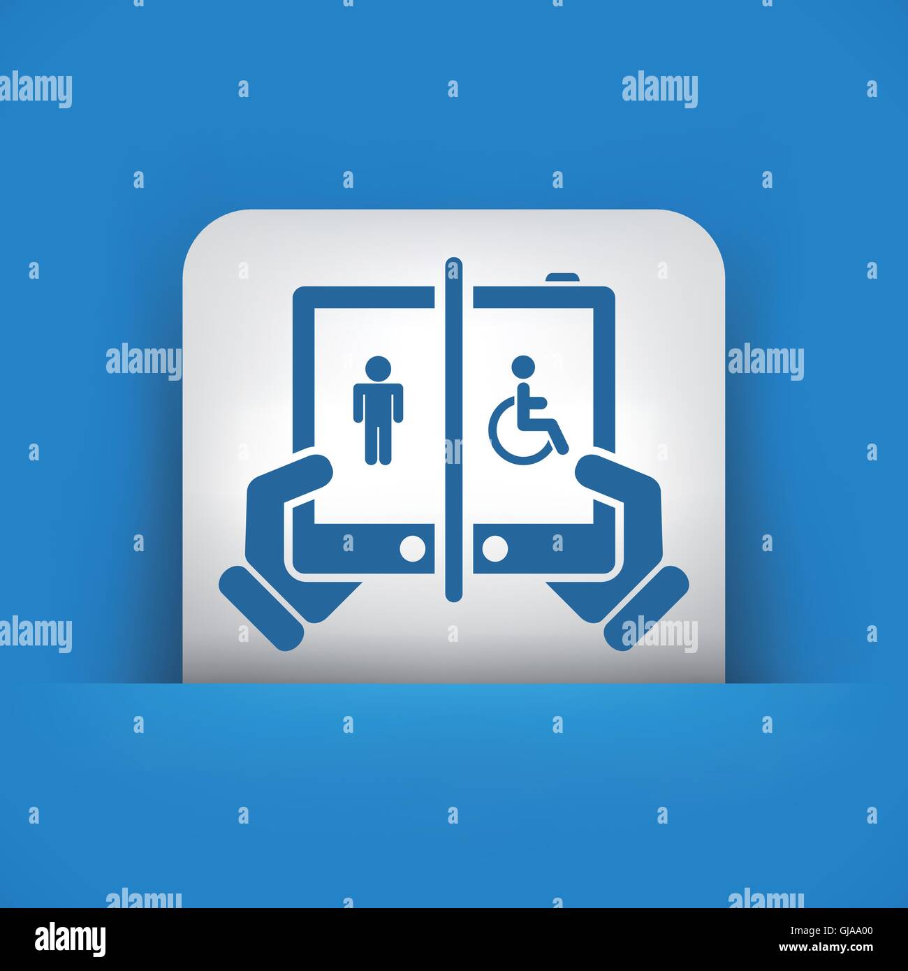 Dsiability Network Disabled social network Stock Vector Image & Art - Alamy