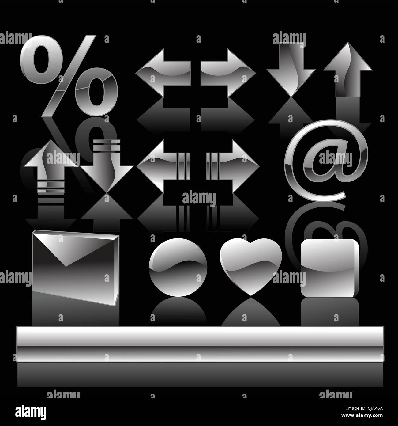 3d buttons set Stock Vector Images - Alamy