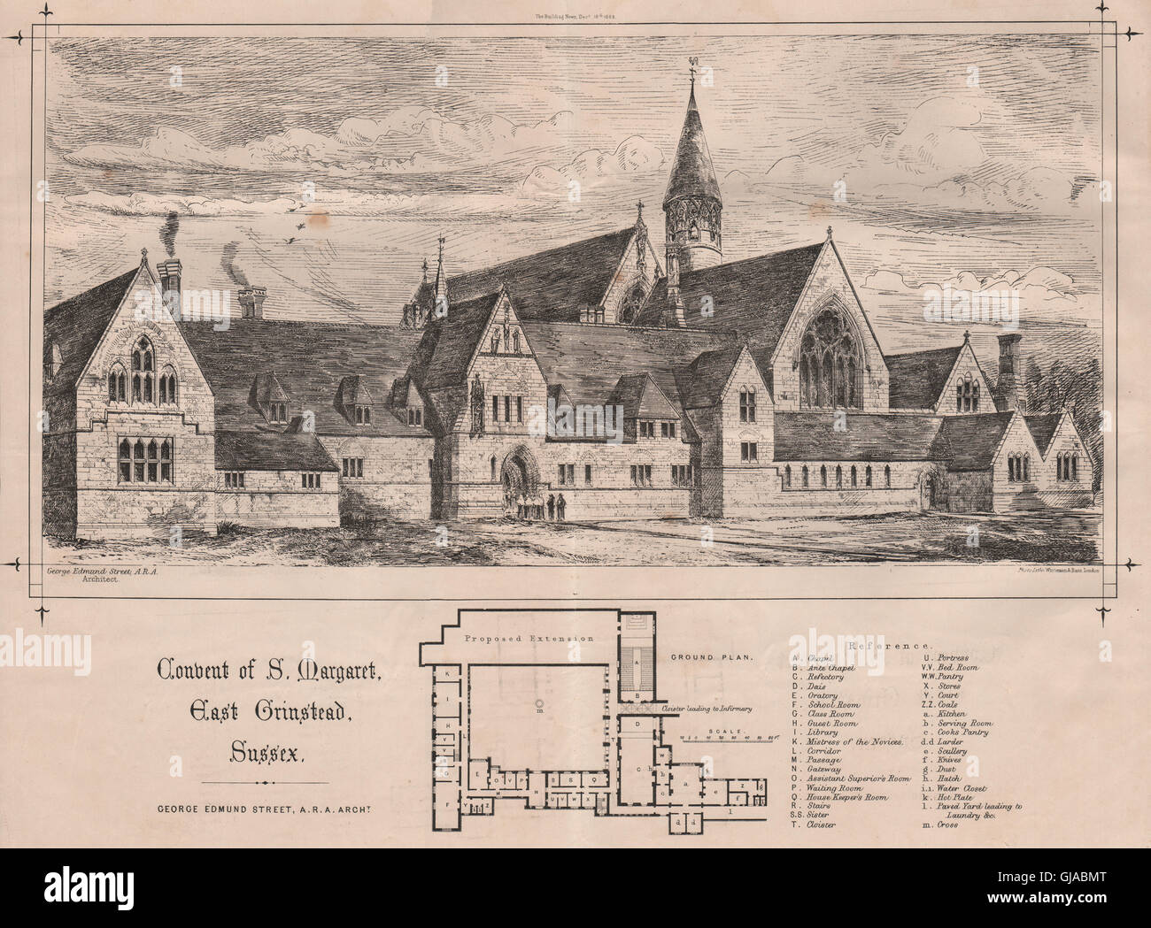 Convent of St. Margaret, East Grinstead, Sussex; Edmund Street