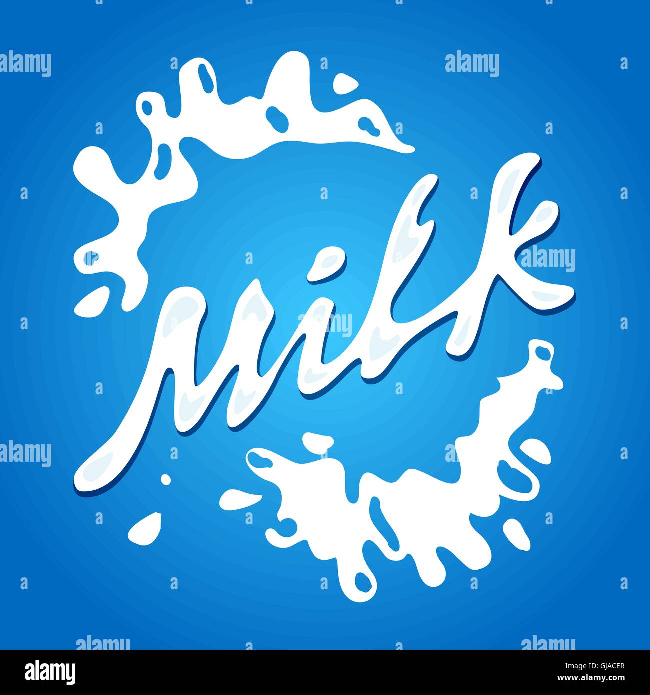 Milk Label Vector Splash And Blot Design Shape Creative Illustration Stock Vector Image And Art 6581