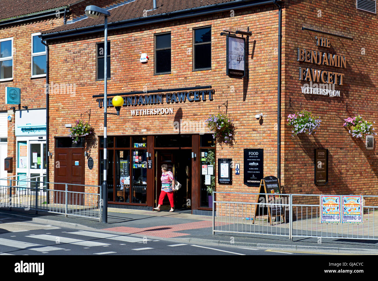 The Benjamin Fawcett, a Wetherspoon pub, Driffield, East Yorkshire, England UK Stock Photo