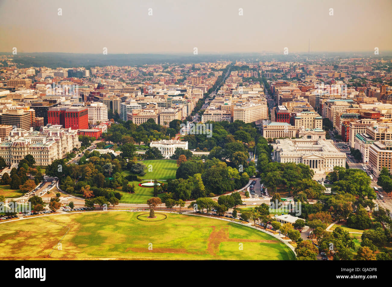 The white house washington dc aerial hires stock photography and