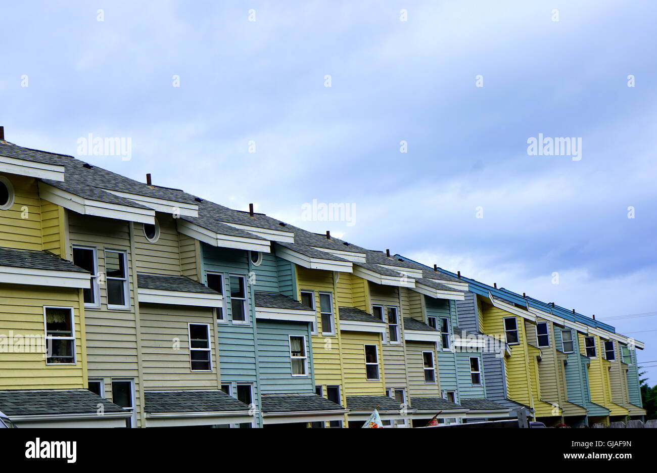 Colorful homes in Seward, Alaska Stock Photo Alamy