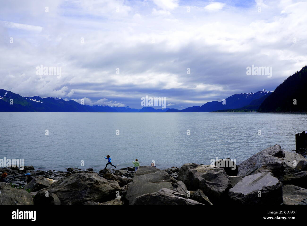 Resurrection Bay in Seward, Alaska Stock Photo Alamy