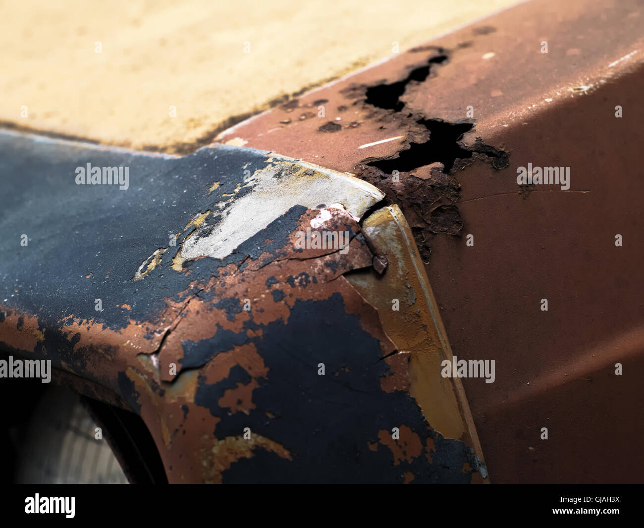 rusty metallic car radiator hood Stock Photo - Alamy