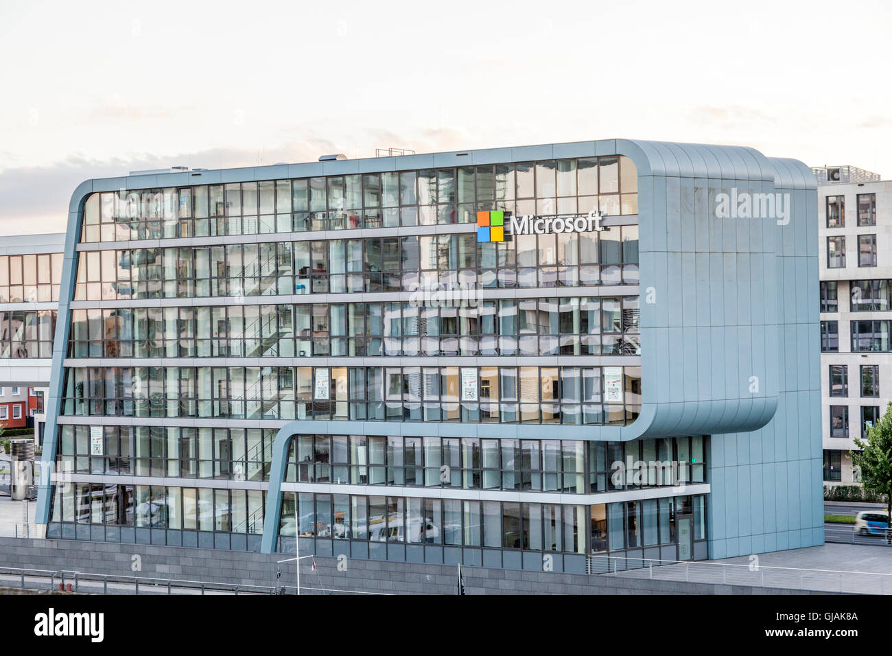 Microsoft Building in Cologne, Germany Stock Photo
