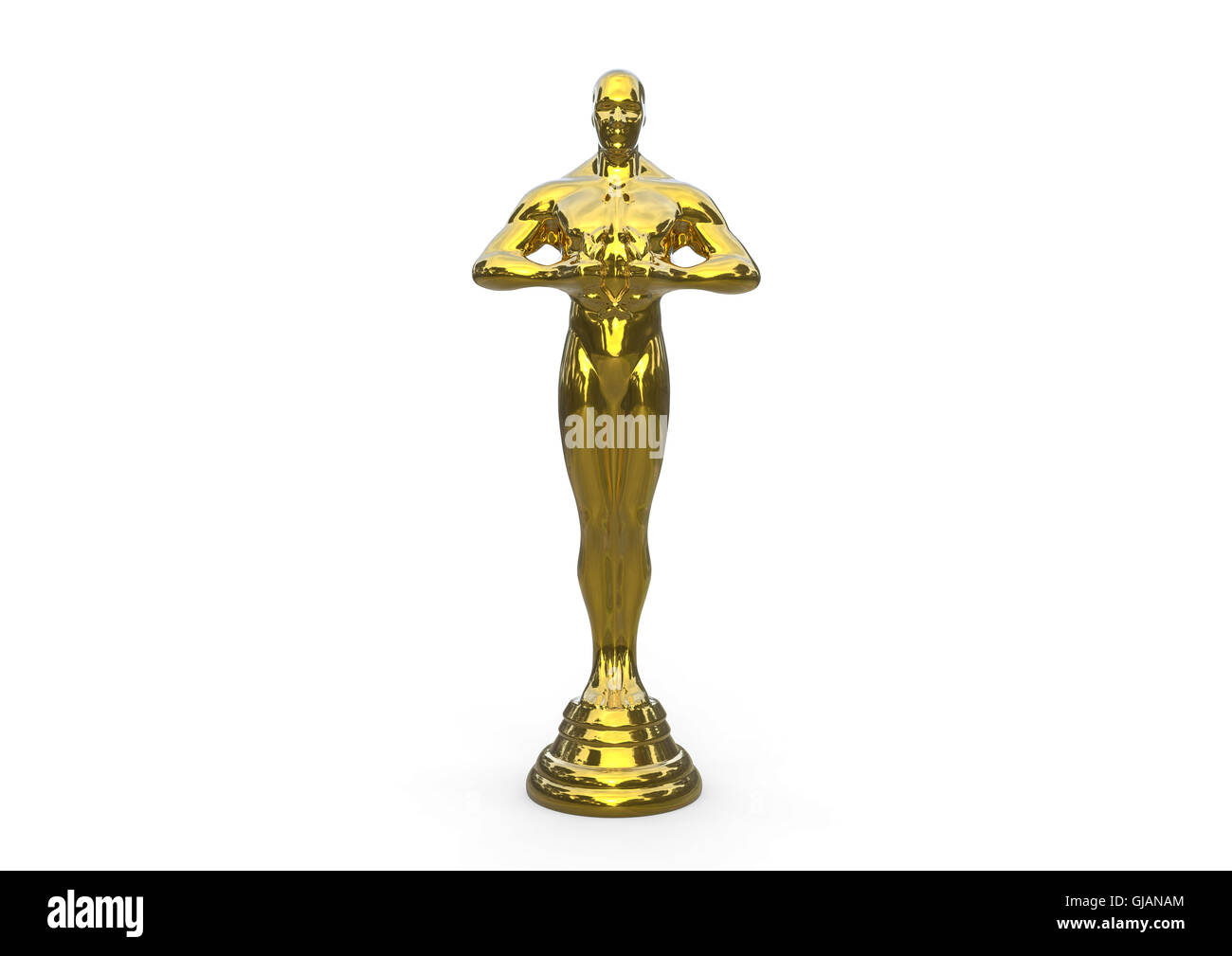 3D render image representing an golden awards Stock Photo - Alamy