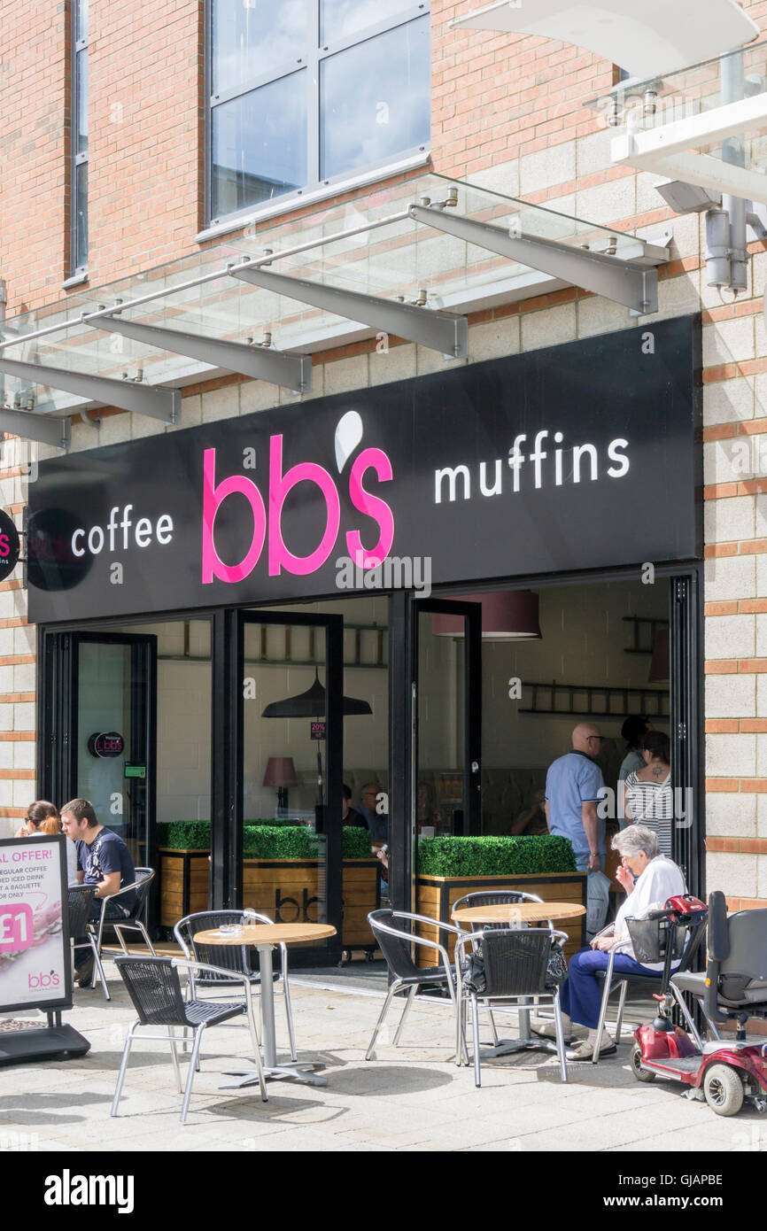 A branch of BB’s Coffee and Muffins in King's Lynn, Norfolk. Stock Photo