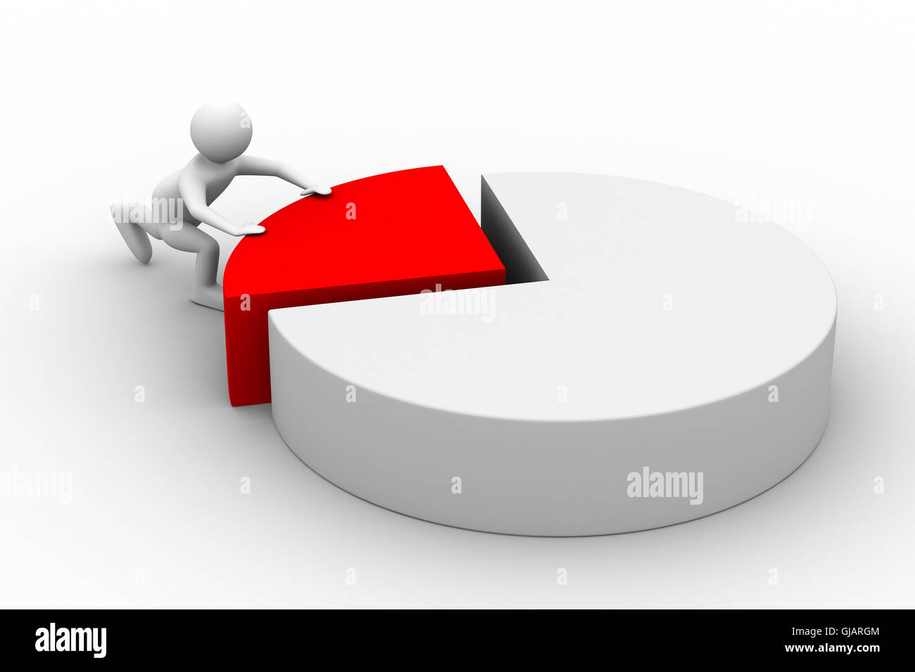 financial diagramme on white background. Isolated 3D image Stock Photo ...