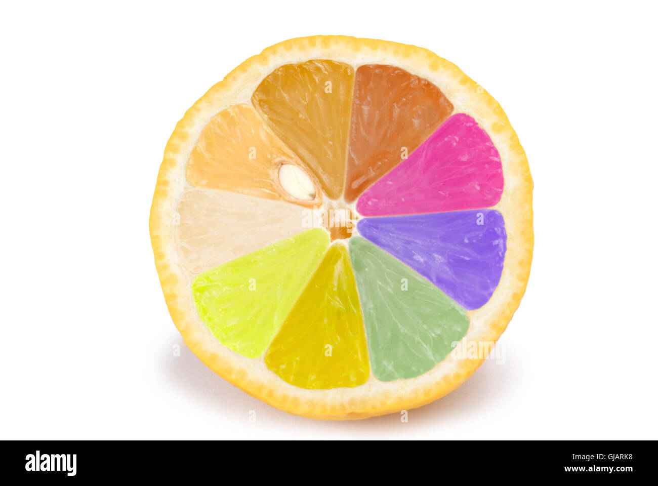 Colorful Oranges Isolated colorful orange fruit Stock Photo - Alamy