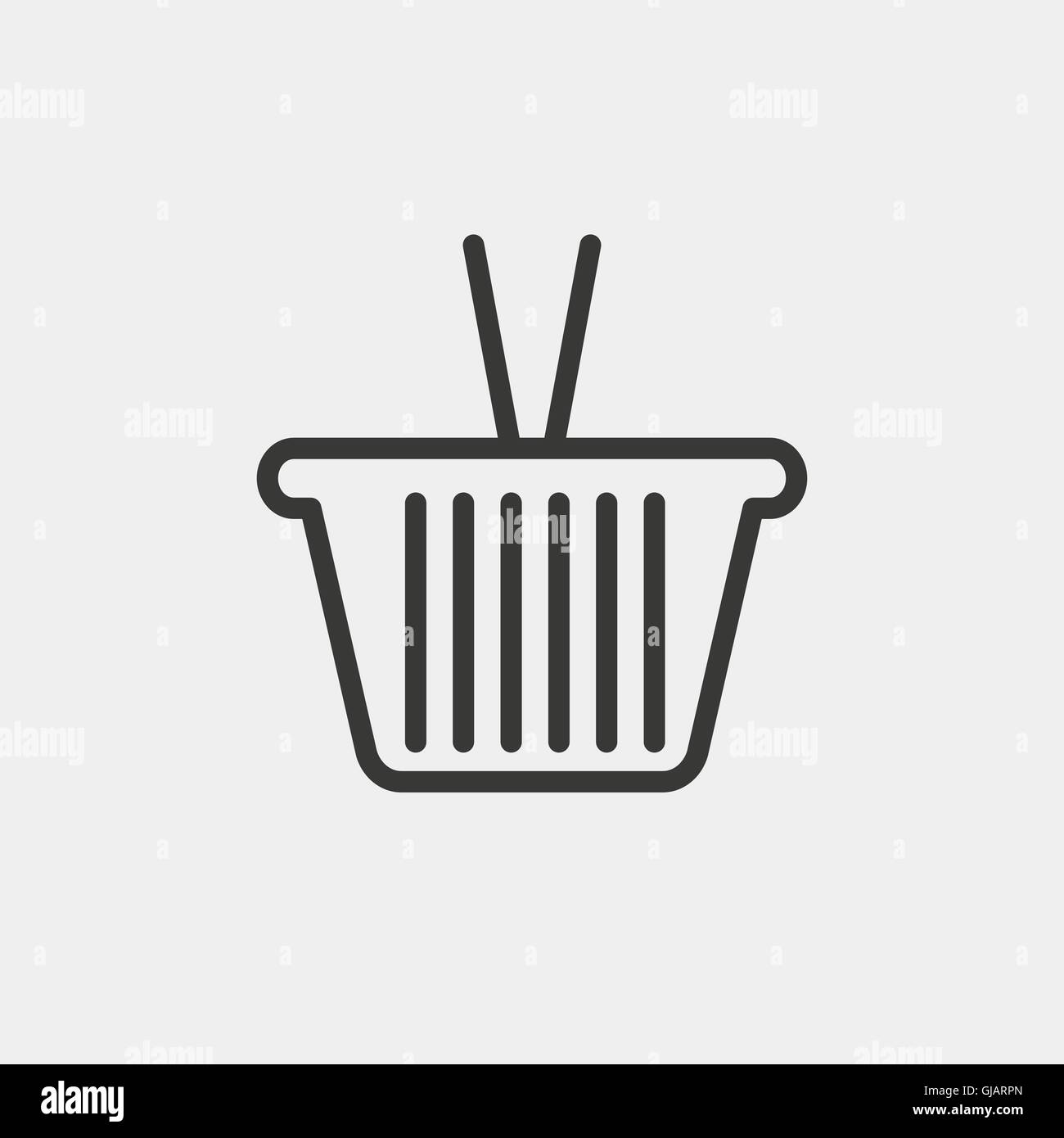 Shopping basket icon Stock Vector Images - Alamy