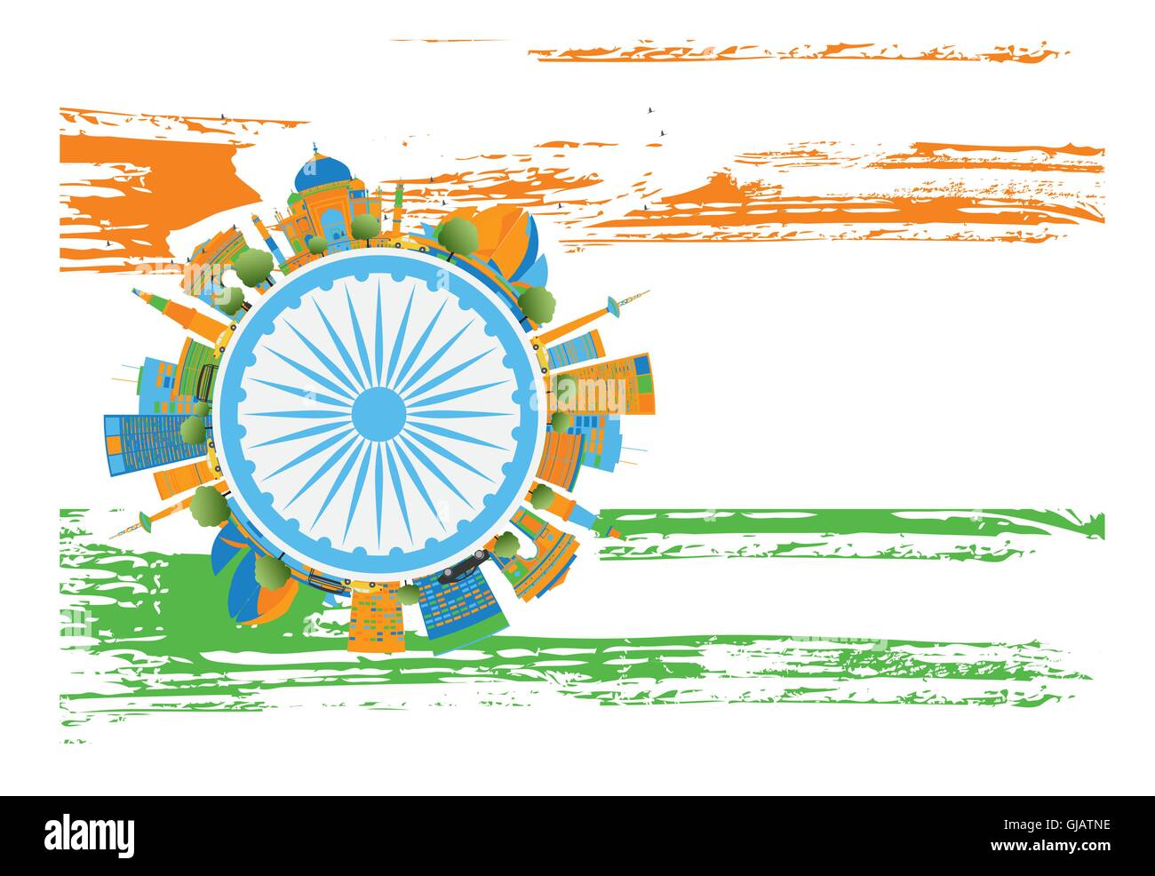 Happy Indian Republic Day Banner Vector Illustration Concept