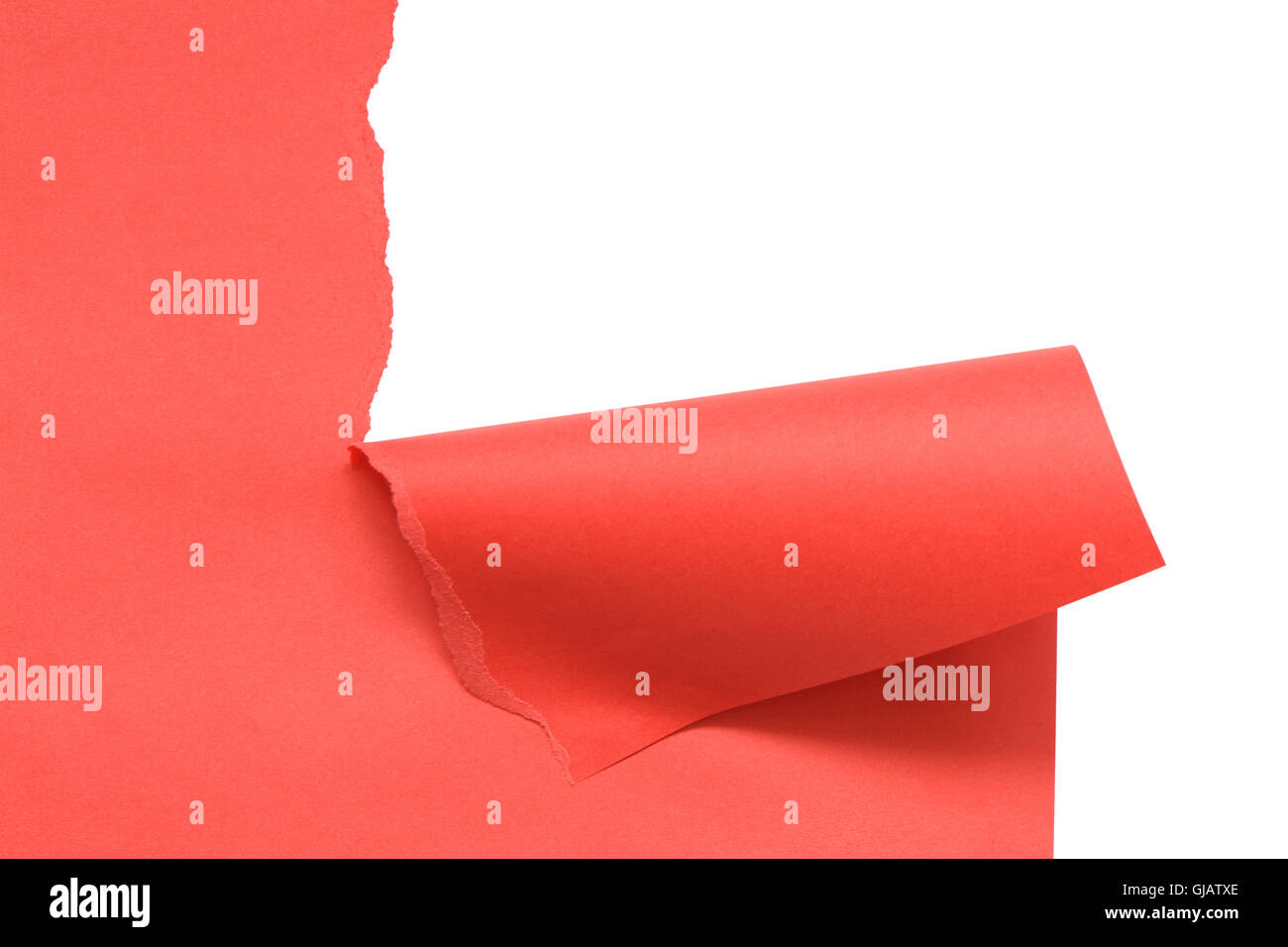 Disrupt Red Paper Stock Photo