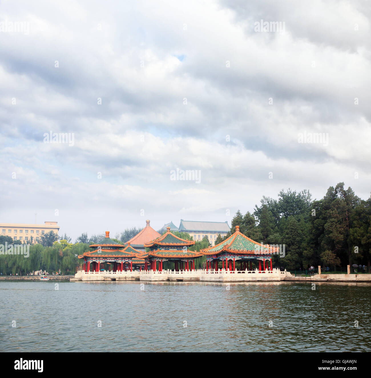 The Beihai Park near Forbidden City Beijing Stock Photo - Alamy