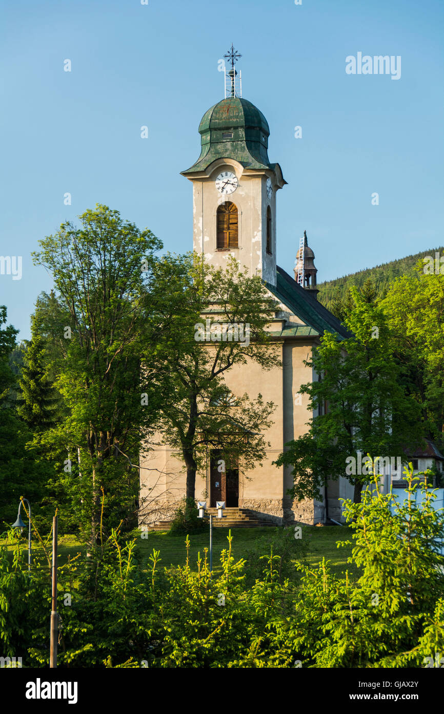Harrachov, St. Wenceslaus Church Stock Photo Alamy