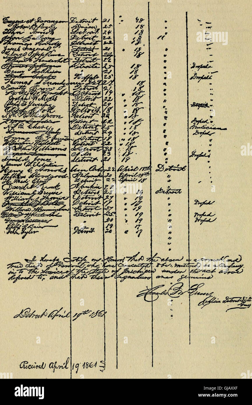The Detroit Light Guard a complete record of this organization from