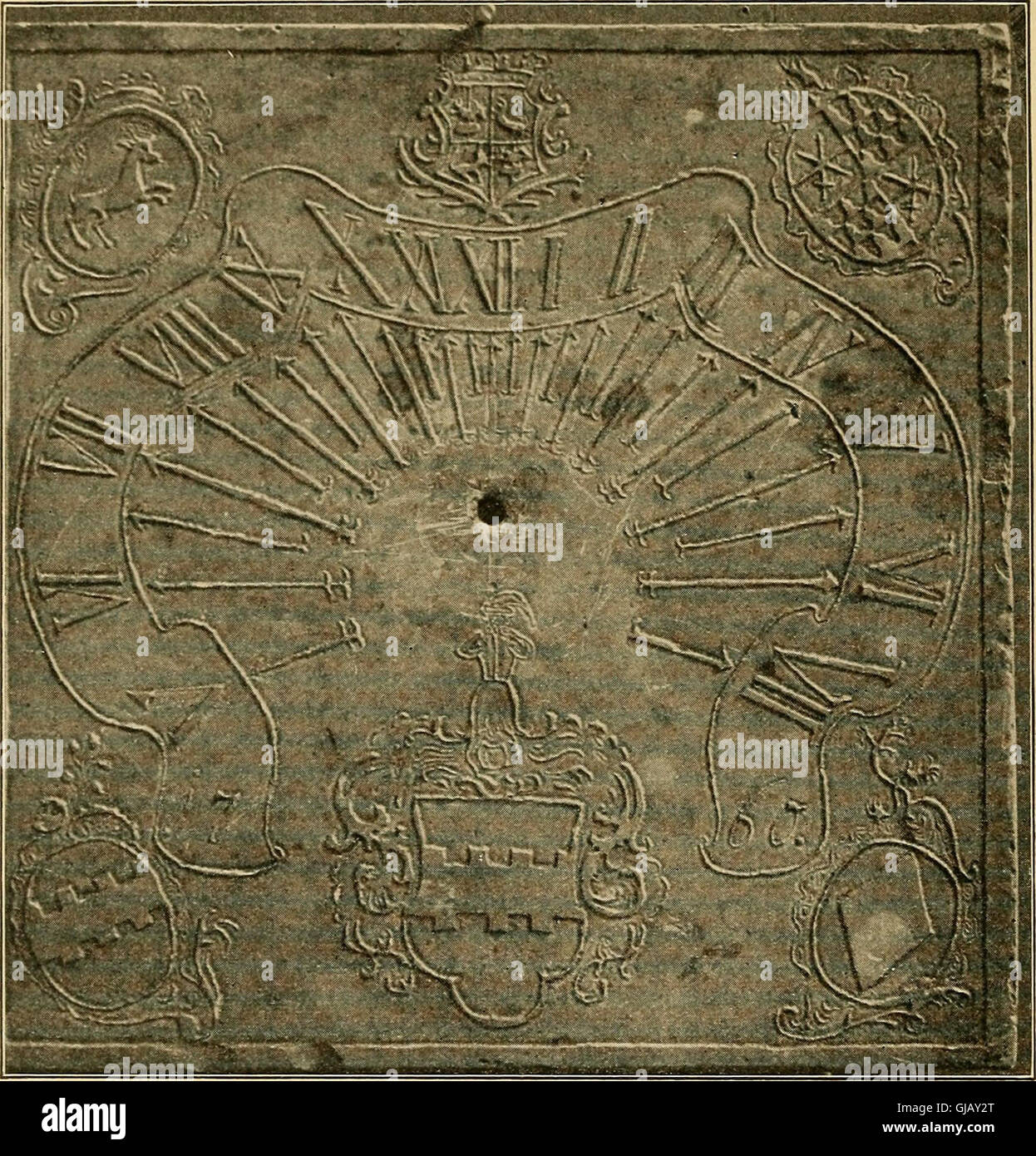 Sun dials and roses of yesterday; garden delights which are here displayed in every truth and are moreover regarded as emblems (1902) Stock Photo