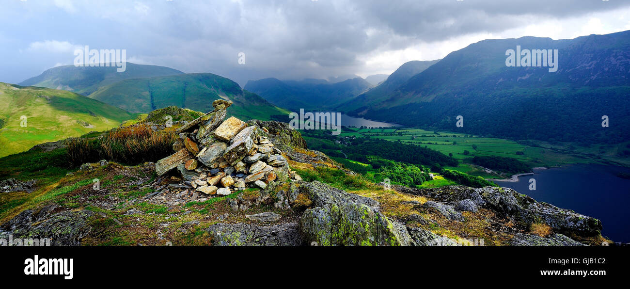 Dark storm clouds over the fells Stock Photo - Alamy