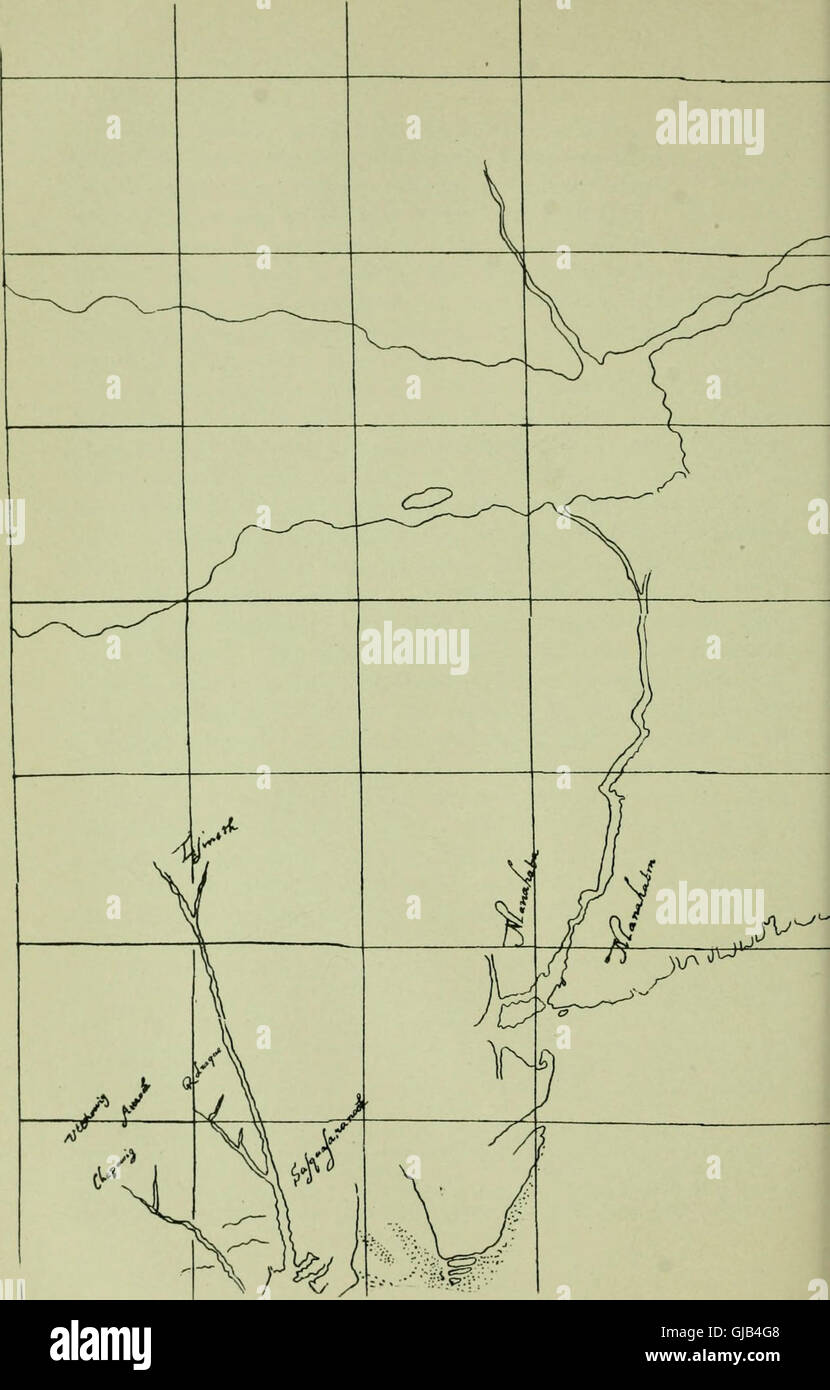 Footprints of the red men. Indian geographical names in the valley of Hudson's river, the valley of the Mohawk, and on the Delaware- their location and the probable meaning of some of them (1906) Stock Photo
