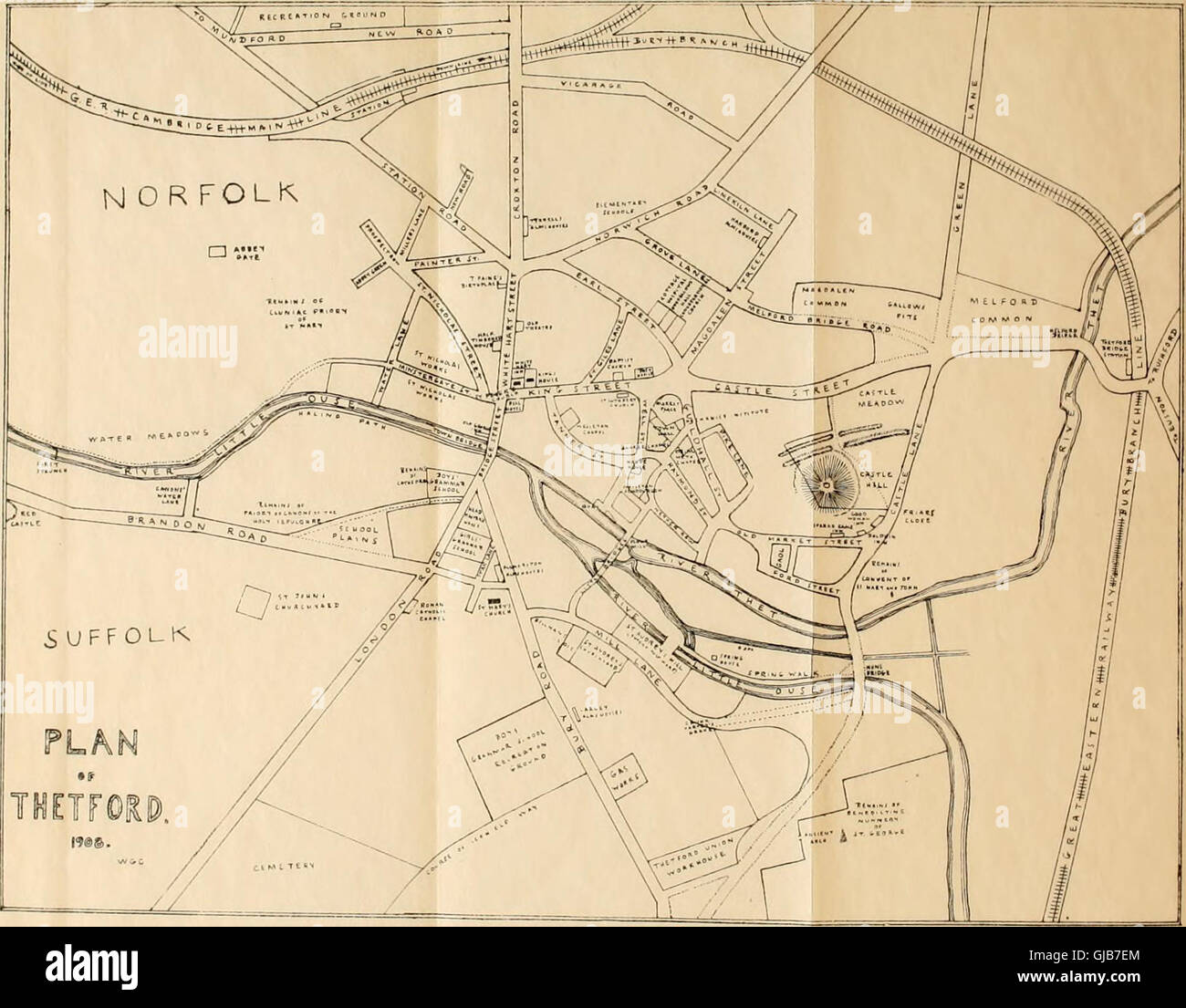 Thetford map hires stock photography and images Alamy