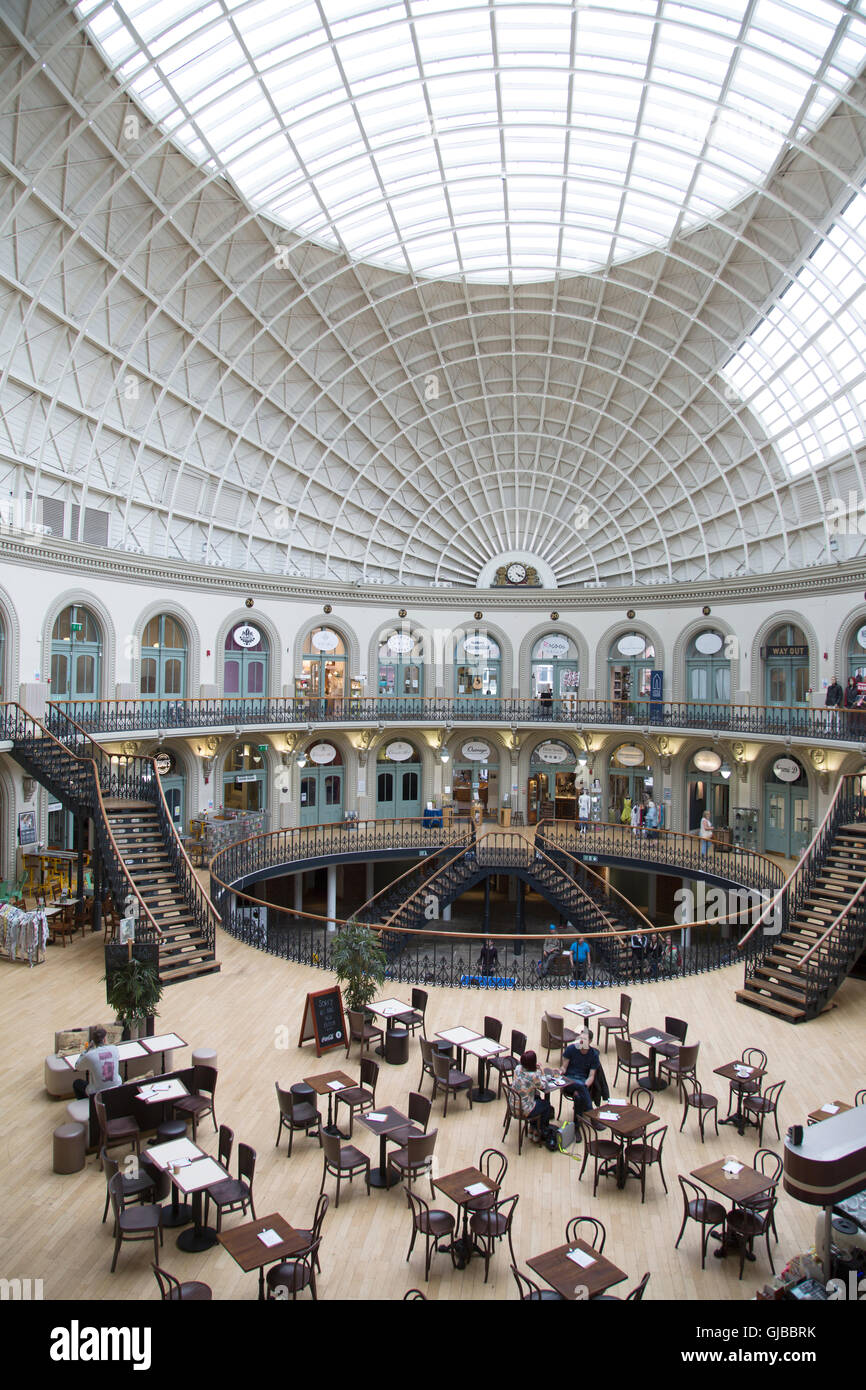 Corn Exchange Shopping; Leeds; Yorkshire; England; UK Stock Photo Alamy