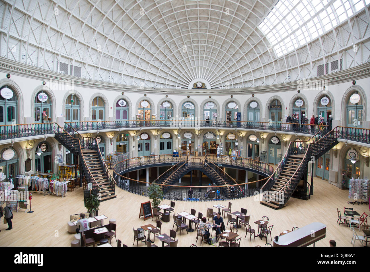Corn Exchange Shopping; Leeds; Yorkshire; England; UK Stock Photo Alamy