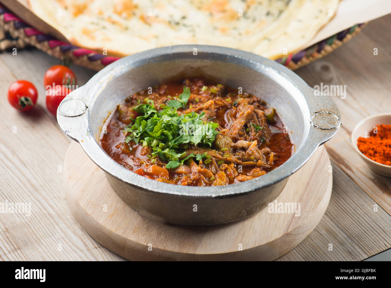Chicken Saltah, popular arab yemeni stew Stock Photo Alamy