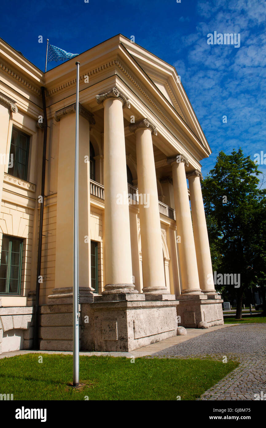 Munich, Germany - Prinz Carl Palais built in 1806 in Neoclassical style Stock Photo