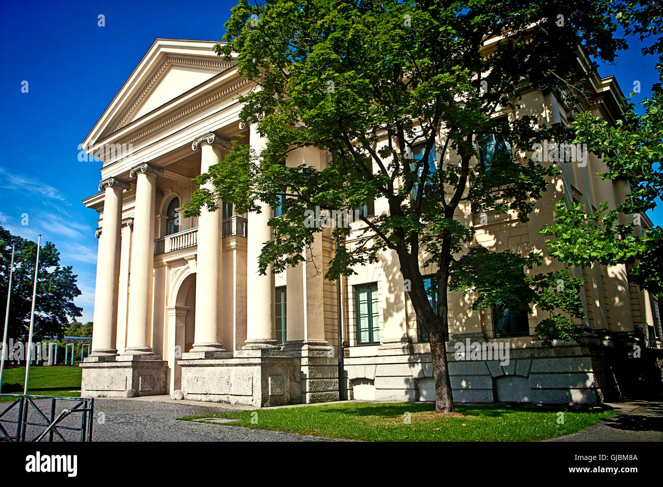 Munich, Germany - Prinz Carl Palais built in 1806 in Neoclassical style Stock Photo