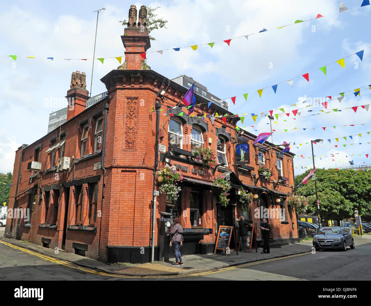 Manchester Gay Village, Canal street, Manchester, North West England, UK, M1 3HE Stock Photo