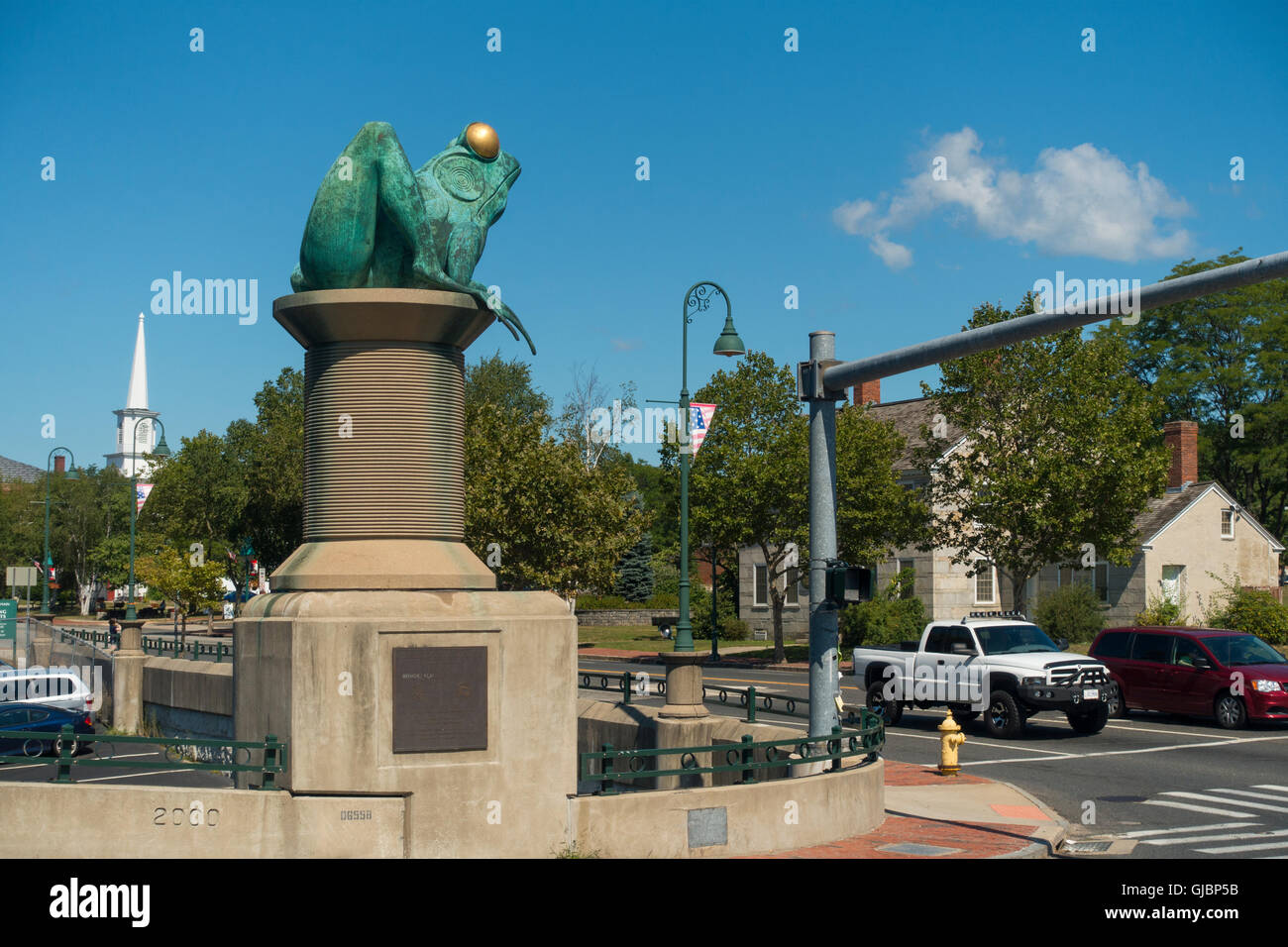 frog bridge Willimantic CT Stock Photo Alamy
