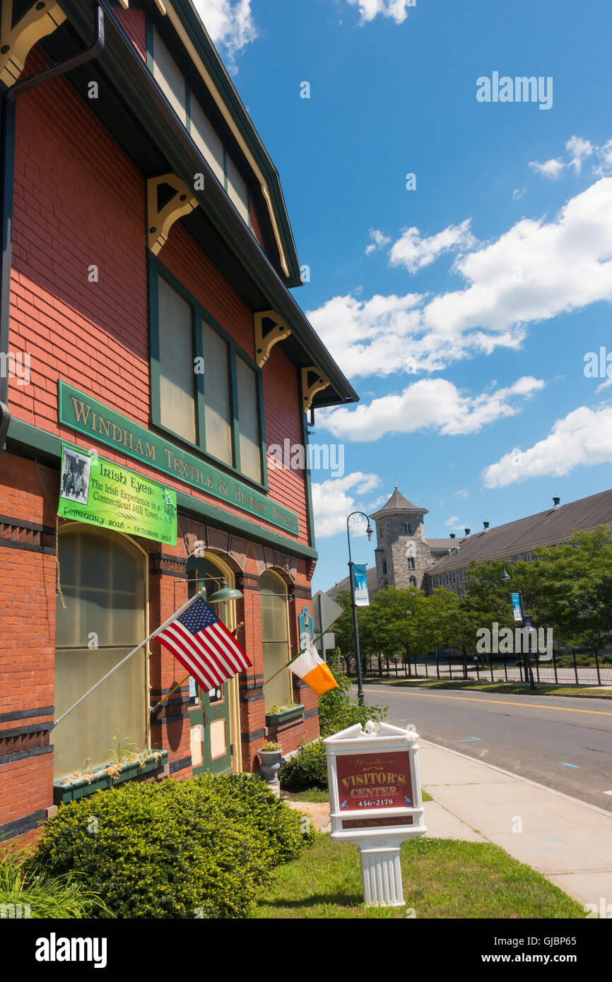 Windham Textile and history museum Willimantic CT Stock Photo Alamy