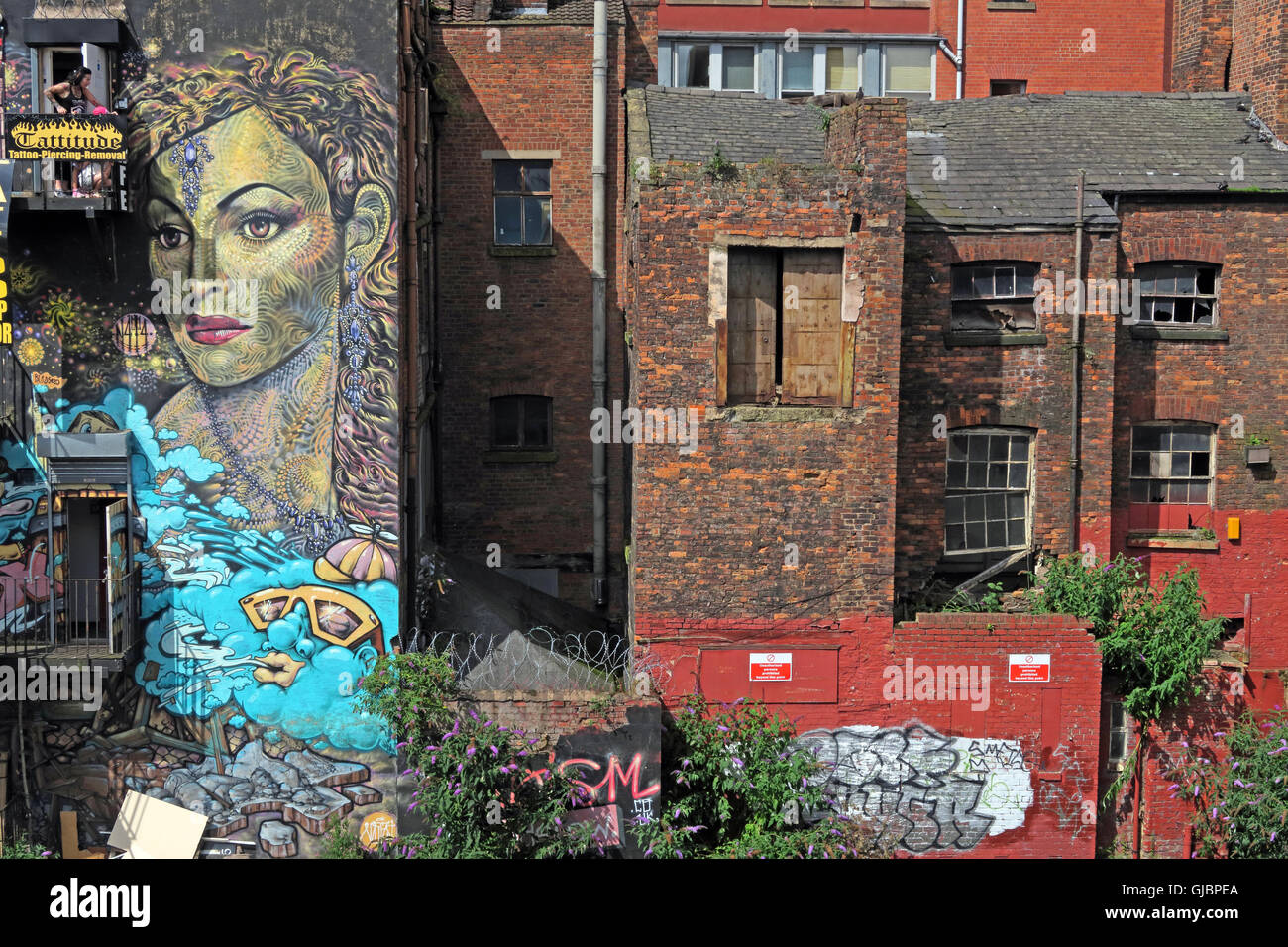 Northern Quarter Artwork, NQ, Manchester, North West England, UK, M1 1JR Stock Photo